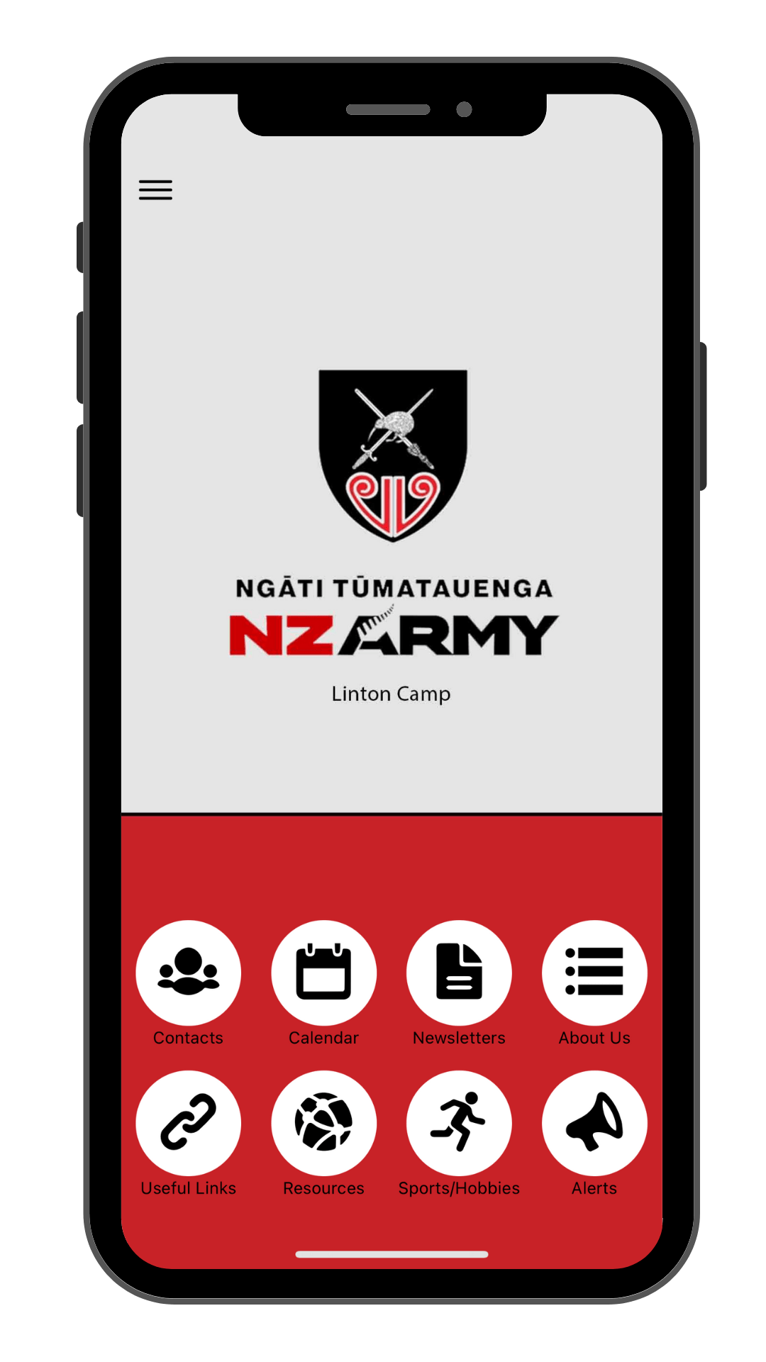 NZ army club app on mobile
